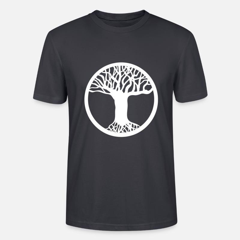 Baum - Stanley/Stella Unisex Bio-T-Shirt CRAFTER - Dunkles Graublau