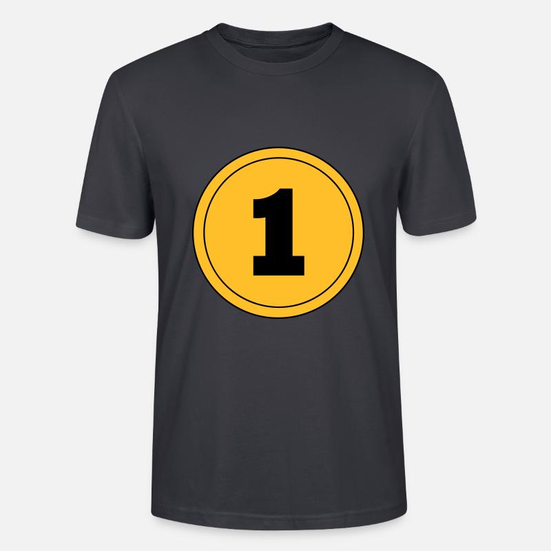 Nummer 1 - Stanley/Stella Unisex Bio-T-Shirt CRAFTER - Dunkles Graublau