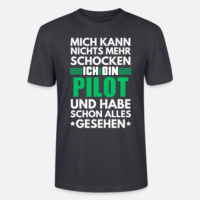 Non-Shockable Pilot - Stanley/Stella CRAFTER Unisex Organic T-Shirt - India Ink Grey