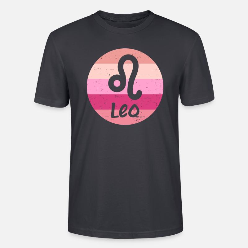 Sternzeichen Löwe - Stanley/Stella Unisex Bio-T-Shirt CRAFTER - Dunkles Graublau