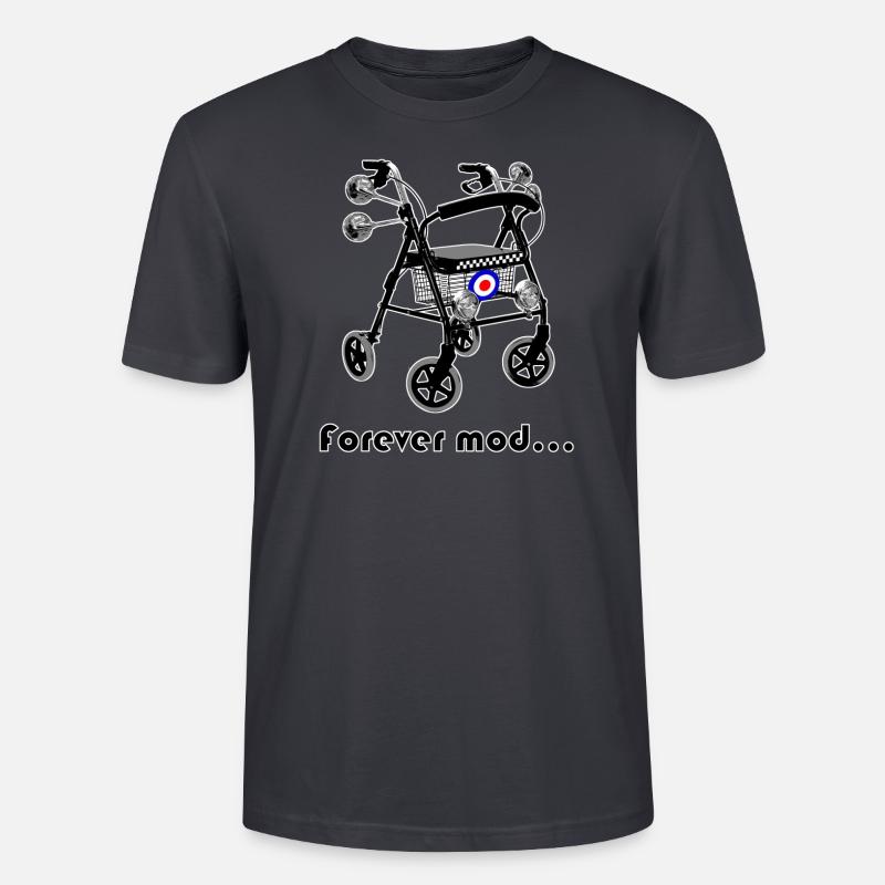 forever mod - Stanley/Stella Unisex Bio-T-Shirt CRAFTER - Dunkles Graublau
