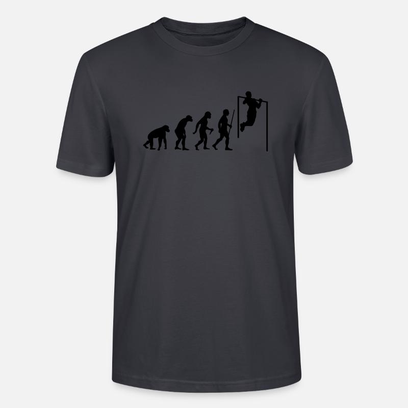 Evolution Pull Up - T-shirt bio CRAFTER Stanley Stella Unisexe - bleu gris foncé