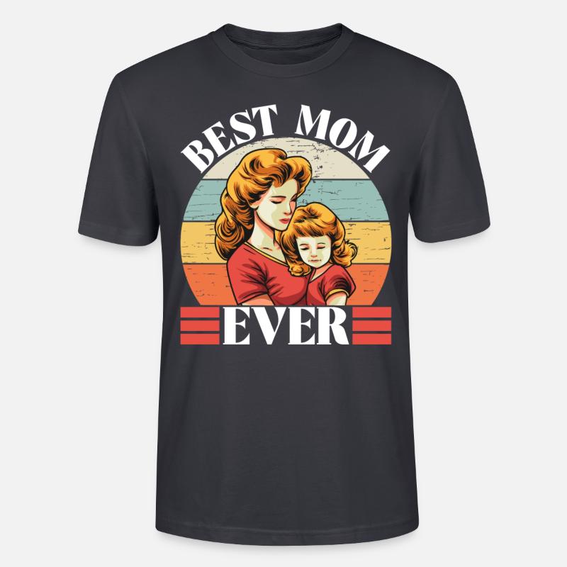 Beste Mutter aller Zeiten - Stanley/Stella Unisex Bio-T-Shirt CRAFTER - Dunkles Graublau