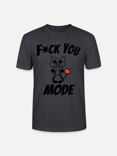 Fuck You Modus englisch - Stanley/Stella Unisex Bio-T-Shirt CRAFTER - Dunkles Graublau