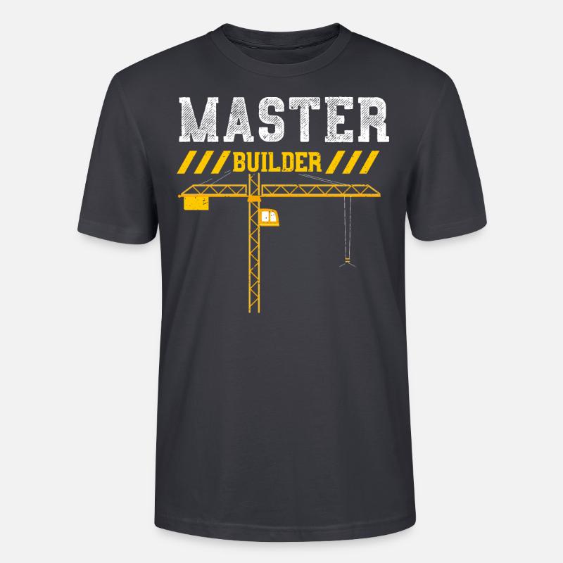 Master Builder - Stanley/Stella Unisex Bio-T-Shirt CRAFTER - Dunkles Graublau