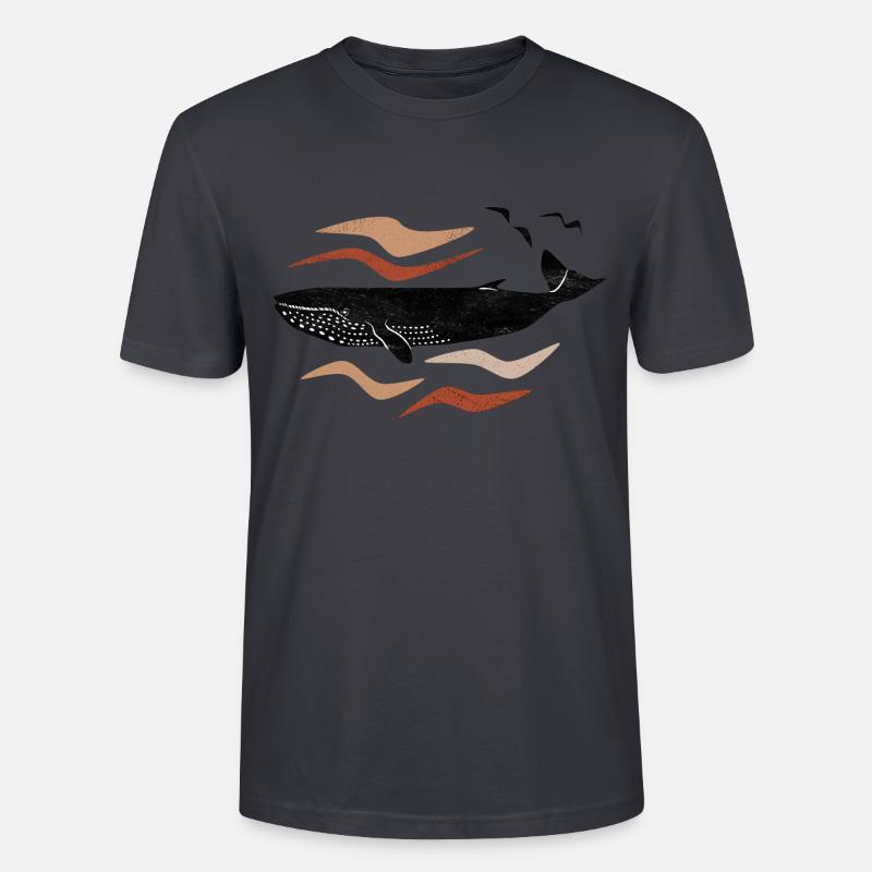 Moby Black - Stanley/Stella Unisex Bio-T-Shirt CRAFTER - Dunkles Graublau