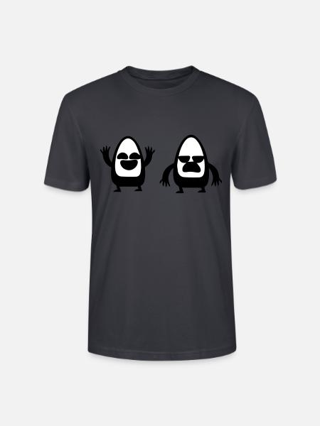 Laugh cry - Stanley/Stella CRAFTER Unisex Organic T-Shirt - India Ink Grey