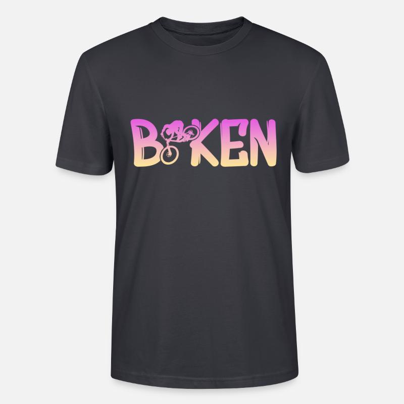 Biken - Stanley/Stella Unisex Bio-T-Shirt CRAFTER - Dunkles Graublau