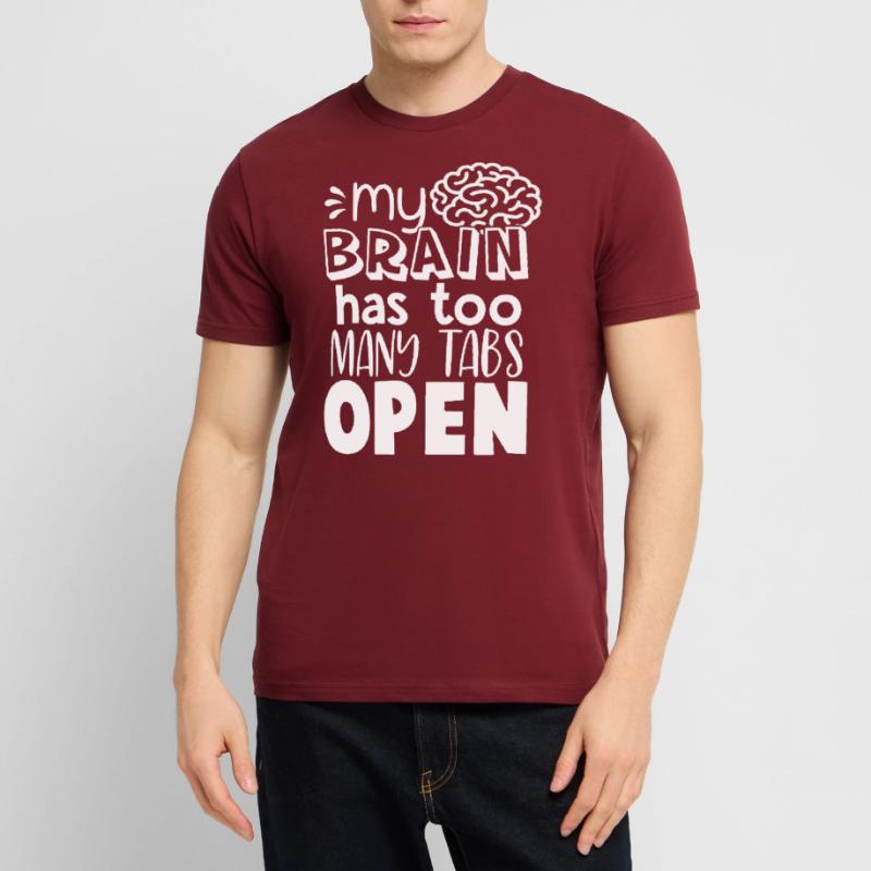 Brain Too Many Tabs Open Gift for Coder Stanley/Stella Unisex Bio-T-Shirt CRAFTER
