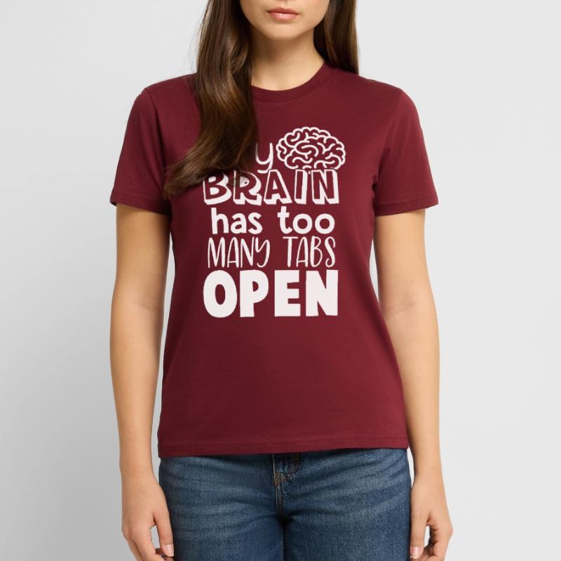 Brain Too Many Tabs Open Gift for Coder Stanley/Stella Unisex Bio-T-Shirt CRAFTER