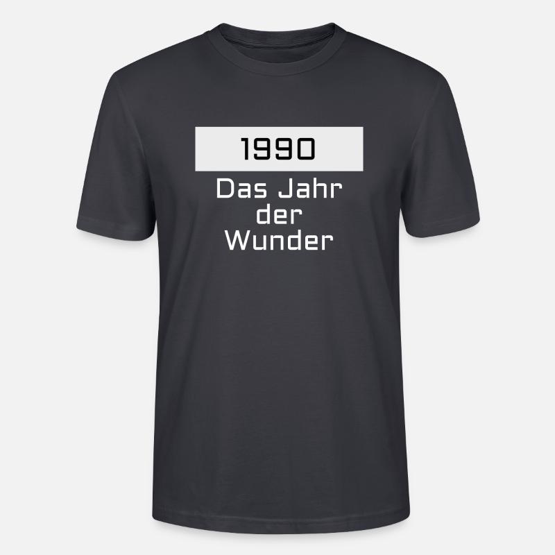1990 - Stanley/Stella Unisex Bio-T-Shirt CRAFTER - Dunkles Graublau