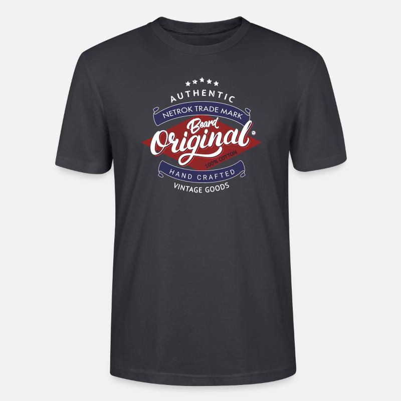 Beard Original - Stanley/Stella Unisex Bio-T-Shirt CRAFTER - Dunkles Graublau