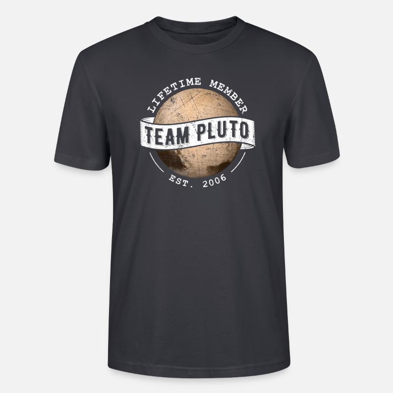 Team Pluto Geschenk - Stanley/Stella Unisex Bio-T-Shirt CRAFTER - Dunkles Graublau