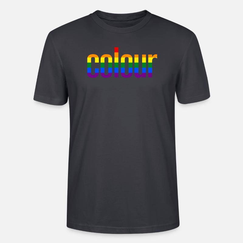colour Rainbow - Regenbogenfarben - Stanley/Stella Unisex Bio-T-Shirt CRAFTER - Dunkles Graublau