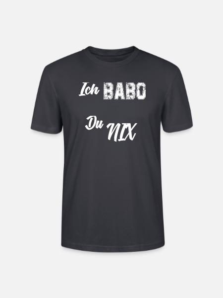Ich Babo du nix - Stanley/Stella Unisex Bio-T-Shirt CRAFTER - Dunkles Graublau