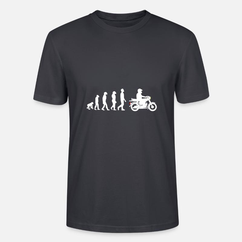 2 takter Evolution Simson - Stanley/Stella Unisex Bio-T-Shirt CRAFTER - Dunkles Graublau