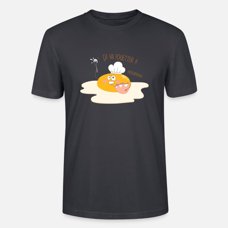 Ei wird peitschen - Stanley/Stella Unisex Bio-T-Shirt CRAFTER - Dunkles Graublau