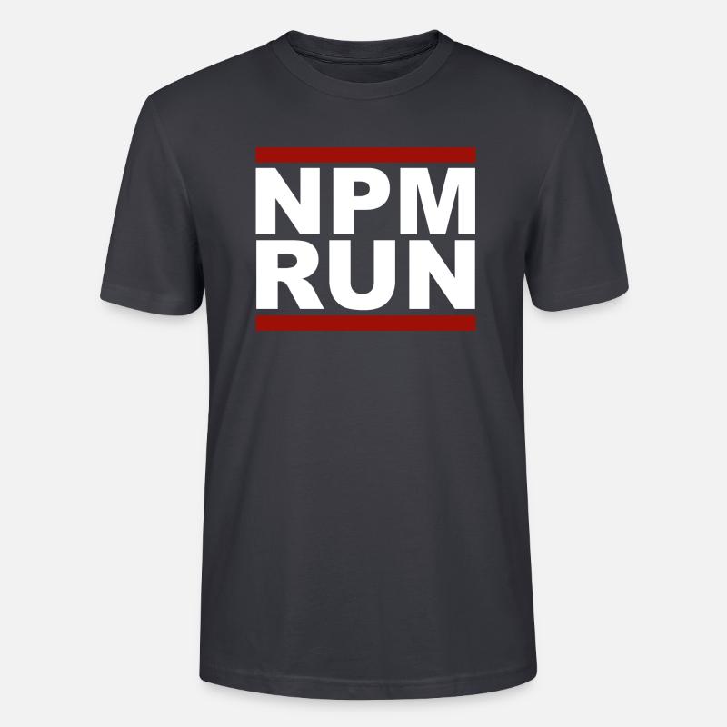 javascript, Javascript, npm run - Stanley/Stella Unisex Bio-T-Shirt CRAFTER - Dunkles Graublau