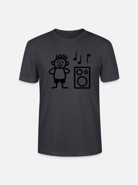 Lautsprecher Boxen - Stanley/Stella Unisex Bio-T-Shirt CRAFTER - Dunkles Graublau