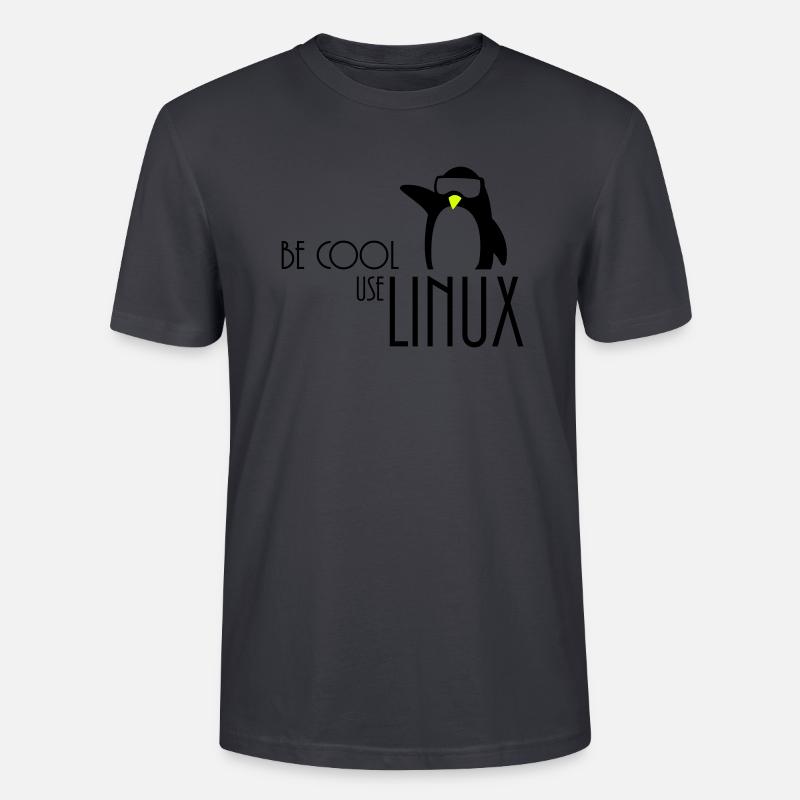 be cool use linux - Stanley/Stella CRAFTER Unisex Organic T-Shirt - India Ink Grey