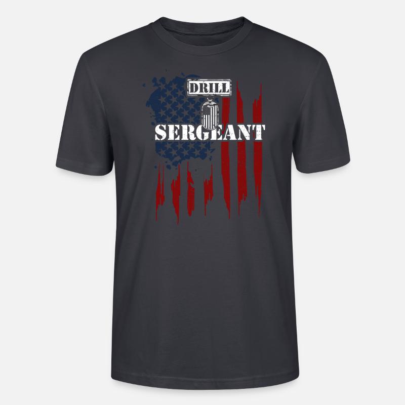 Drill Sergeant - Veteran - Stanley/Stella Unisex Bio-T-Shirt CRAFTER - Dunkles Graublau