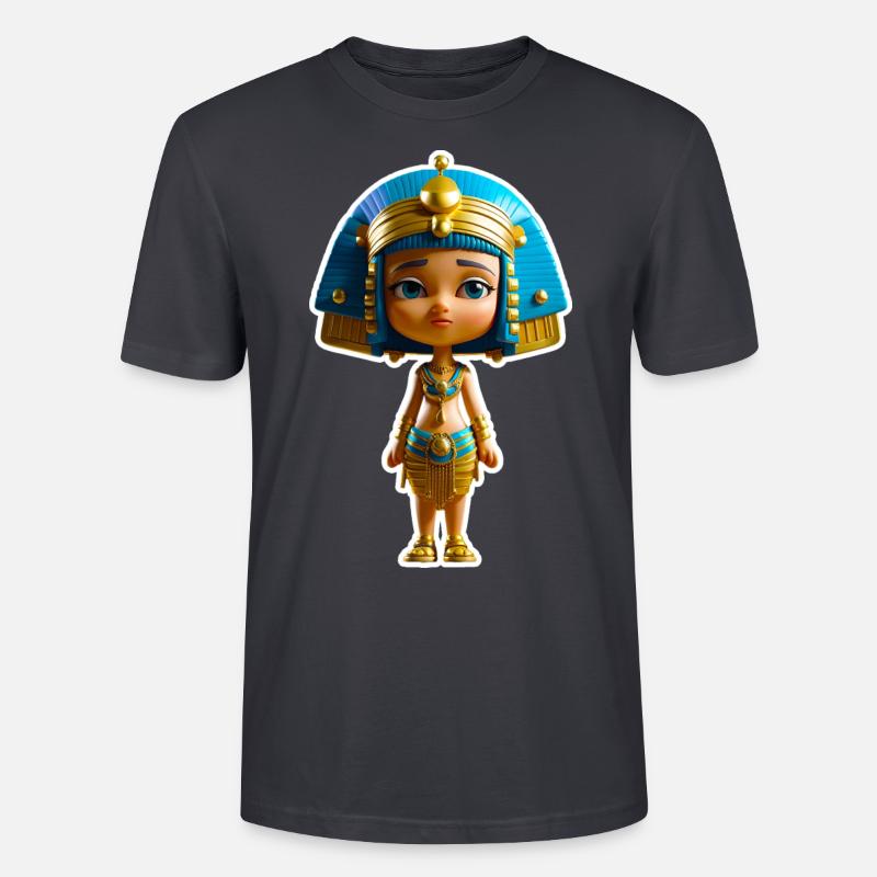 The little Cleopatra - Stanley/Stella Unisex Bio-T-Shirt CRAFTER - Dunkles Graublau