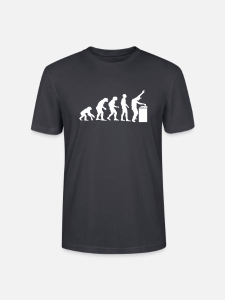 Evolution to the Dj Edm Techno Festival - Stanley/Stella CRAFTER Unisex Organic T-Shirt - India Ink Grey