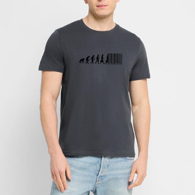 Evolution Code à barres Numérisation T-shirt bio CRAFTER Stanley Stella Unisexe
