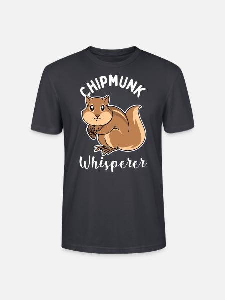 Streifenhörnchen-Flüsterer - Stanley/Stella Unisex Bio-T-Shirt CRAFTER - Dunkles Graublau