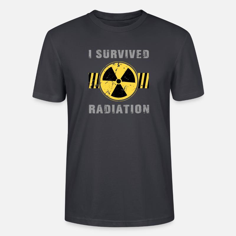 Chemo, Chemo Chemo Strahlung, Krebs, - Stanley/Stella Unisex Bio-T-Shirt CRAFTER - Dunkles Graublau
