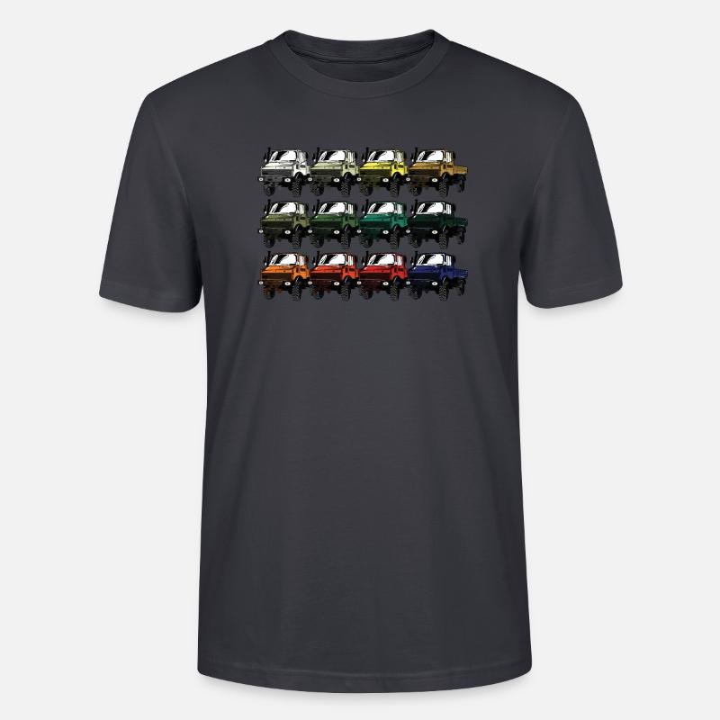 Farbpalette Unimog - Oldtimer - Regenbogen anders - Stanley/Stella Unisex Bio-T-Shirt CRAFTER - Dunkles Graublau