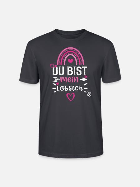 Du bist mein Lobster - Stanley/Stella Unisex Bio-T-Shirt CRAFTER - Dunkles Graublau