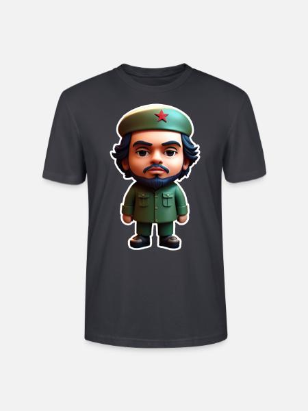 Ernesto Guevara - Stanley/Stella Unisex Bio-T-Shirt CRAFTER - Dunkles Graublau