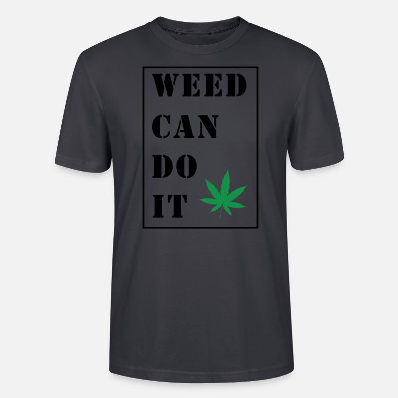 Équipe de cannabis 03 - T-shirt bio CRAFTER Stanley Stella Unisexe - bleu gris foncé
