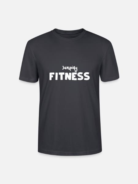 Jumping Fitness - Workout - Stanley/Stella CRAFTER Unisex Organic T-Shirt - India Ink Grey
