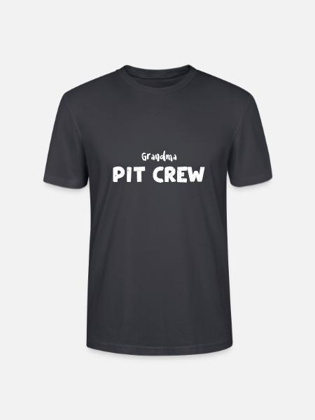 Grandma Pit Crew - Grandma - Stanley/Stella Unisex Bio-T-Shirt CRAFTER - Dunkles Graublau