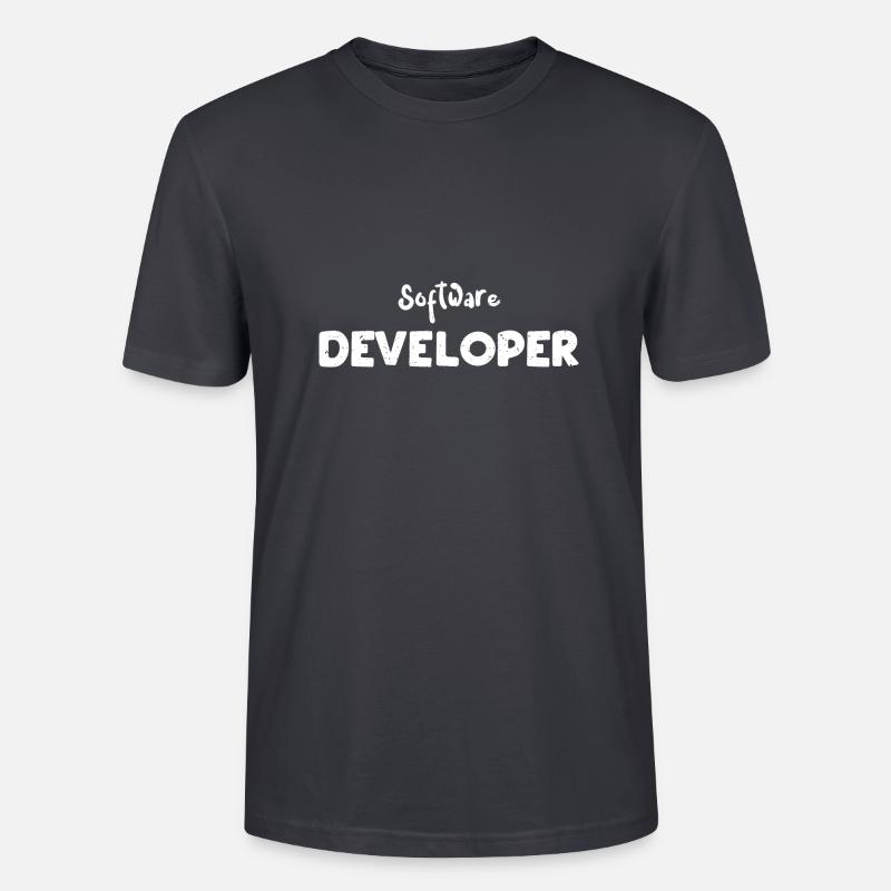 Software Developer - Coding - Stanley/Stella Unisex Bio-T-Shirt CRAFTER - Dunkles Graublau