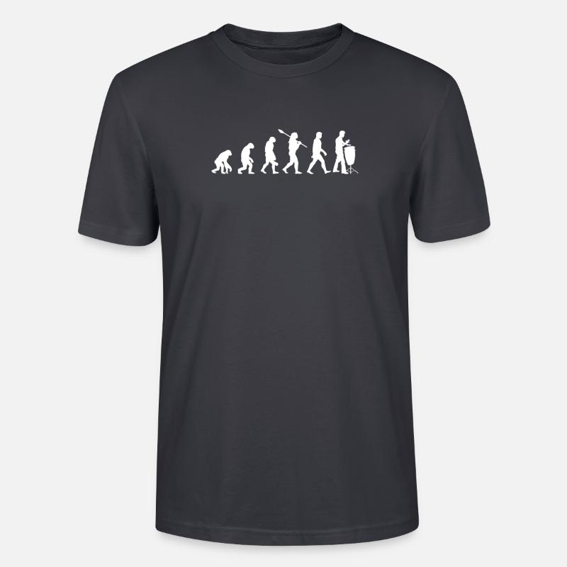 Bongo Evolution - Stanley/Stella CRAFTER Unisex Organic T-Shirt - India Ink Grey