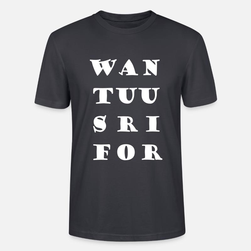 WAN TUU SRI FOR - Stanley/Stella Unisex Bio-T-Shirt CRAFTER - Dunkles Graublau