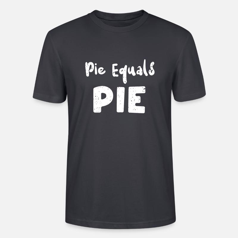 Pie Equals Pie - Math - Stanley/Stella Unisex Bio-T-Shirt CRAFTER - Dunkles Graublau