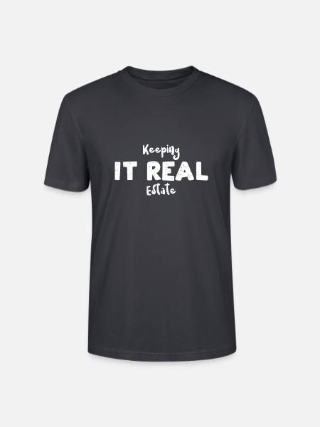 Keeping It Real Estate - Stanley/Stella Unisex Bio-T-Shirt CRAFTER - Dunkles Graublau