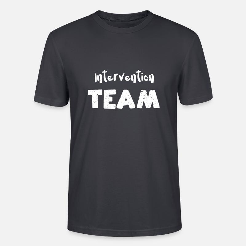 Équipe d’intervention - Enseignant - T-shirt bio CRAFTER Stanley Stella Unisexe - bleu gris foncé