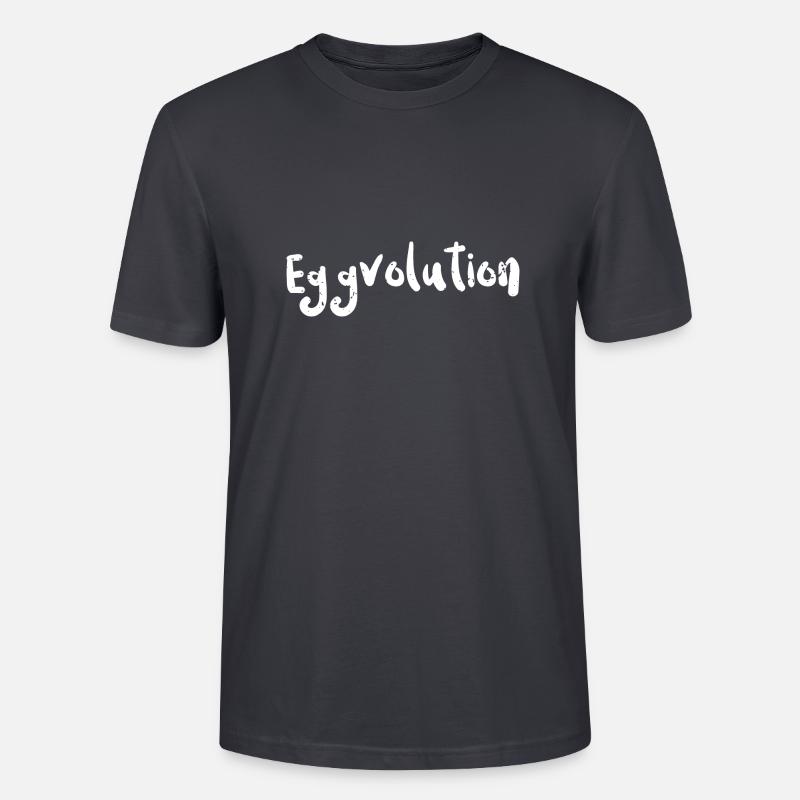 Eggvolution - Eggs - Stanley/Stella CRAFTER Unisex Organic T-Shirt - India Ink Grey