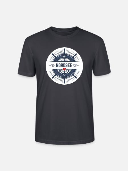 Nordsee - Stanley/Stella Unisex Bio-T-Shirt CRAFTER - Dunkles Graublau