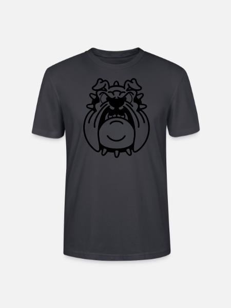 brutus, the bulldog (1) - Stanley/Stella CRAFTER Unisex Organic T-Shirt - India Ink Grey