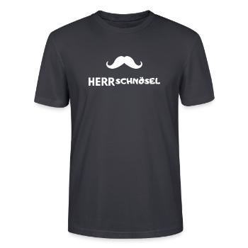 Herr schnösel - Stanley/Stella Unisex Bio-T-Shirt CRAFTER - Dunkles Graublau - Vorne - Alina (178cm) & Michal (187cm)