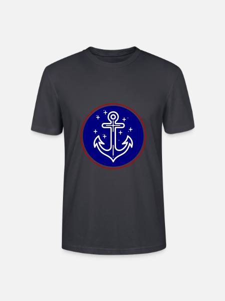 Anker Schifffahrt Symbol - Stanley/Stella Unisex Bio-T-Shirt CRAFTER - Dunkles Graublau