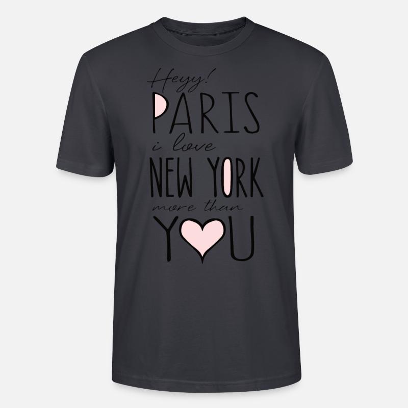 Paris - Stanley/Stella Unisex Bio-T-Shirt CRAFTER - Dunkles Graublau