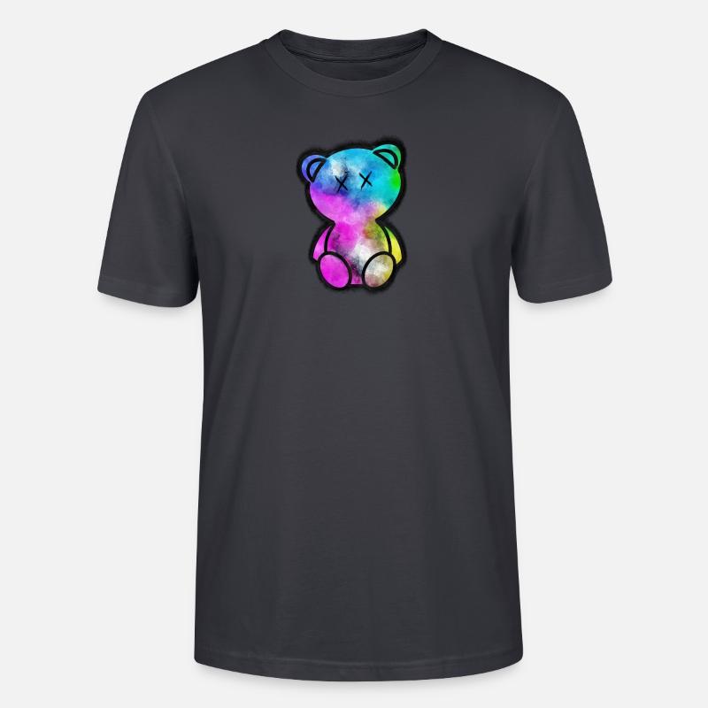 Patchy Bear 60 - Stanley/Stella Unisex Bio-T-Shirt CRAFTER - Dunkles Graublau