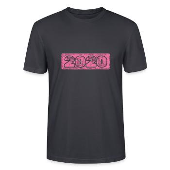 Année 2020 - T-shirt bio CRAFTER Stanley Stella Unisexe - bleu gris foncé - Devant - Alina (178cm) & Michal (187cm)